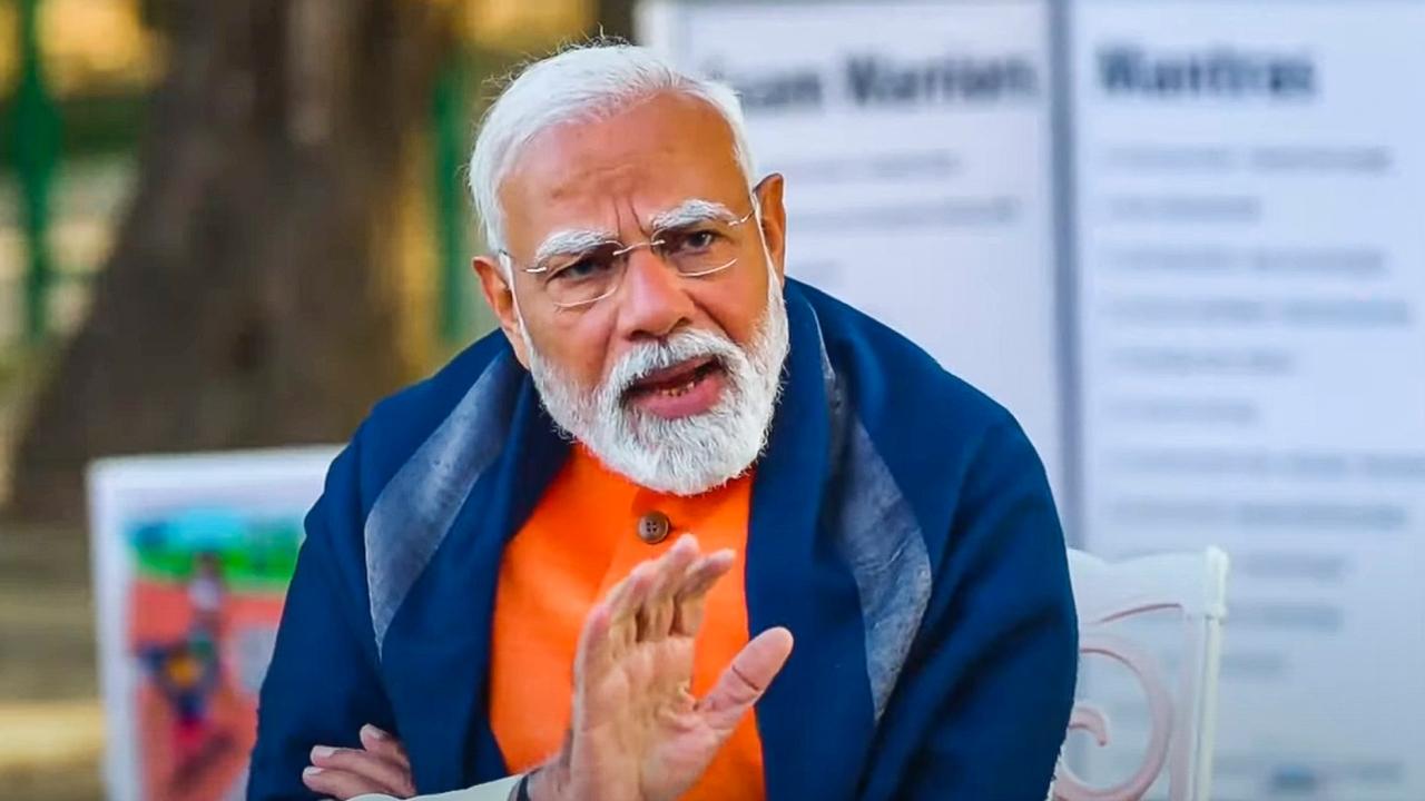 In a shift from the traditional town hall format, PM Modi preferred a more informal setting this time and took around 35 students to Sunder Nursery here and held a more deeper and freewheeling conversation