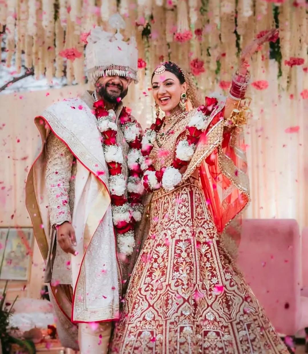 This picture shows Siddharth & Neelam enjoying and smiling brightly as they embark on this new journey of forever