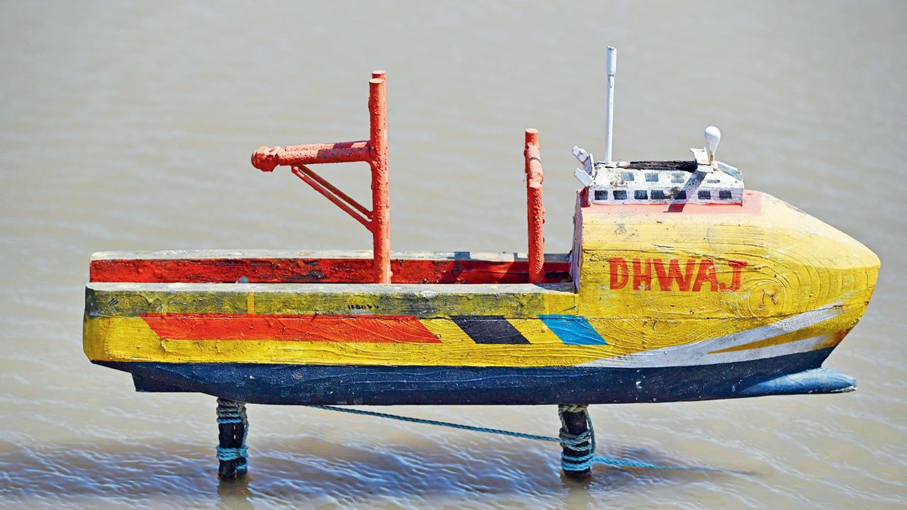 Dhwaj, a crew boat 