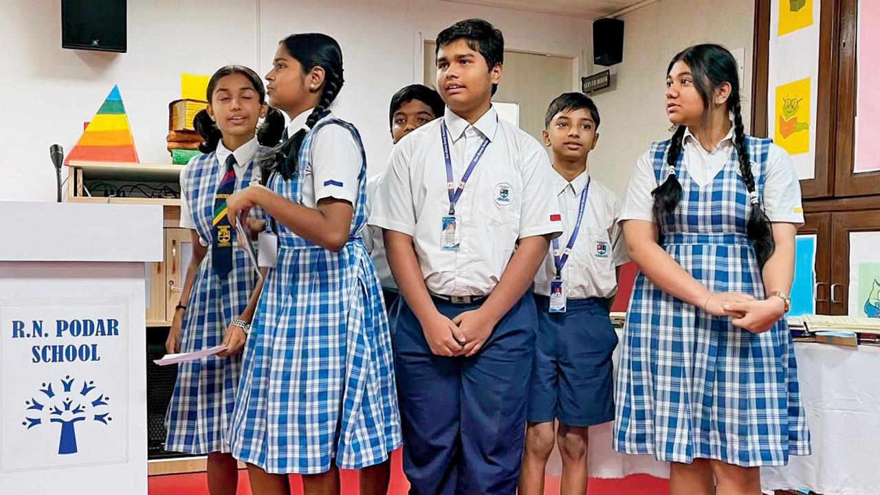 Students during a screening at the Mumbai edition of the FilmIt festival