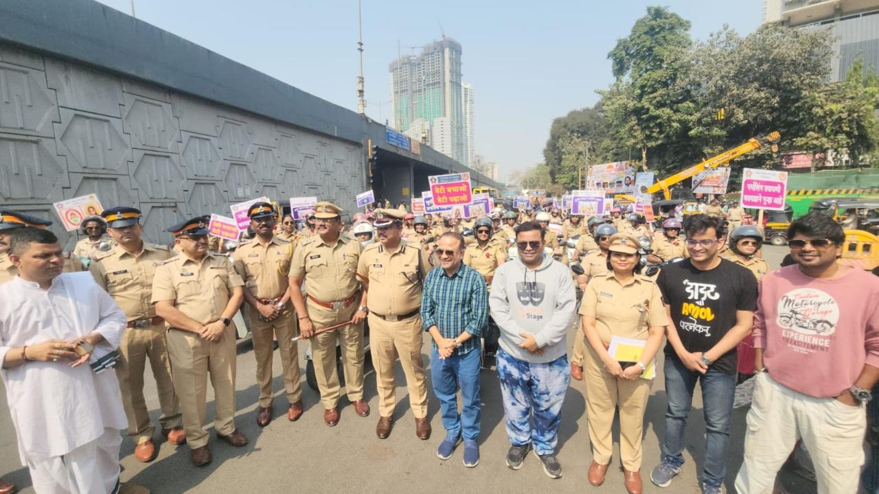 Mumbai Police, too, organised bike rallies across the city to create public awareness