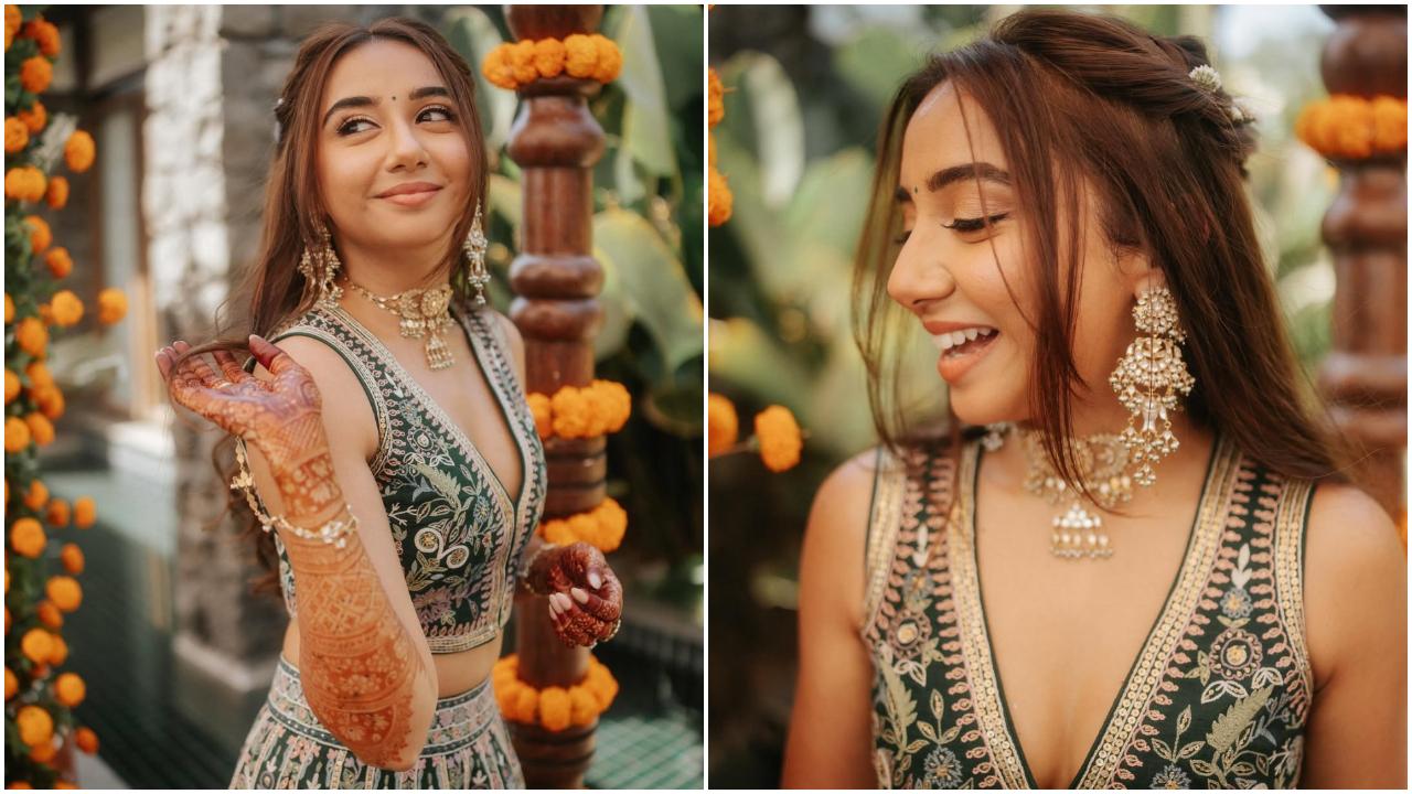 She paired her look with Anita Dongre’s signature jewellery—modern heirlooms designed for the woman who embraces her roots with a contemporary aesthetic. Handcrafted by master artisans in Rajasthan, the pieces are made in 92.5 sterling silver, ensconced in zircon crystals, and feature architectural details and nature-inspired motifs that reflect elegance and heritage