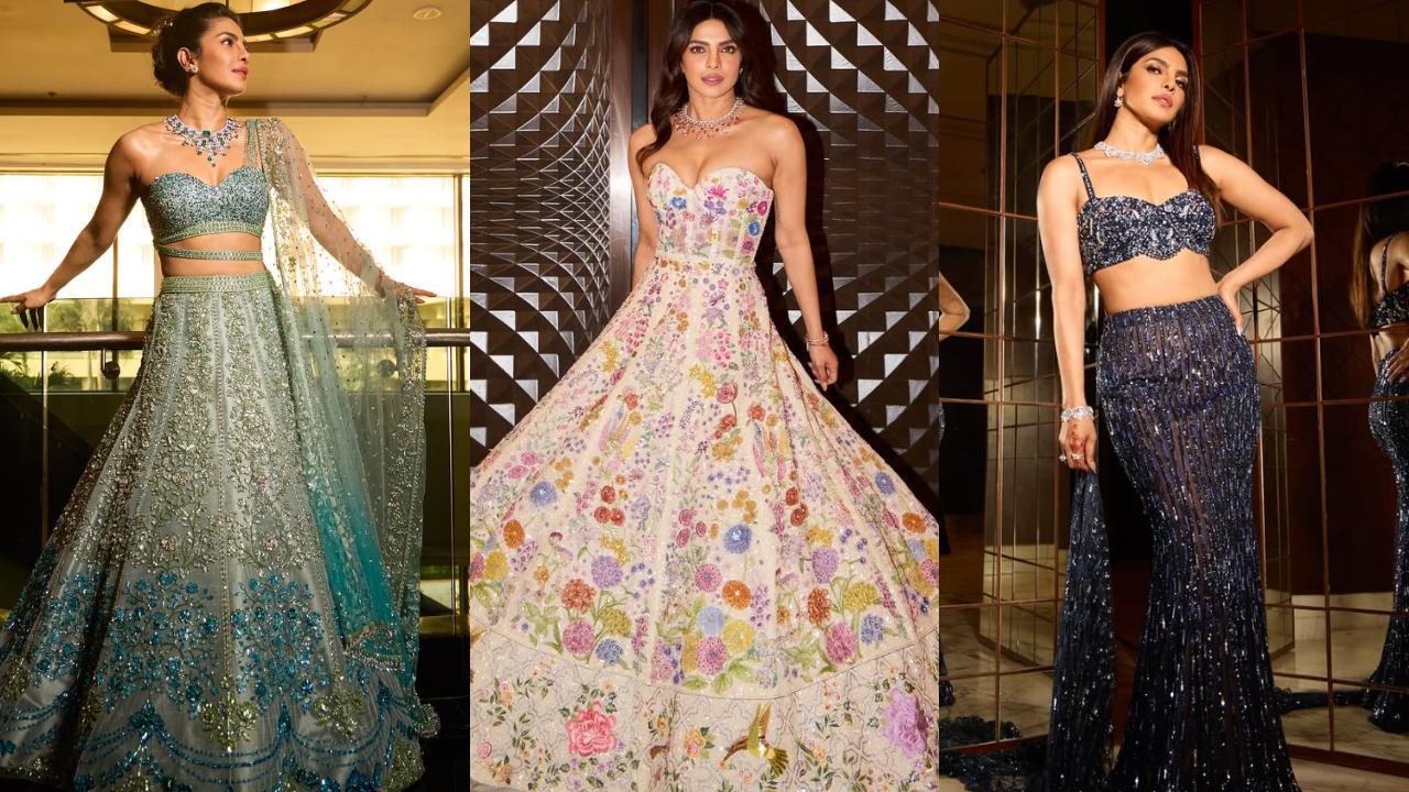 Every outfit Priyanka Chopra wore at brother Siddharth's wedding