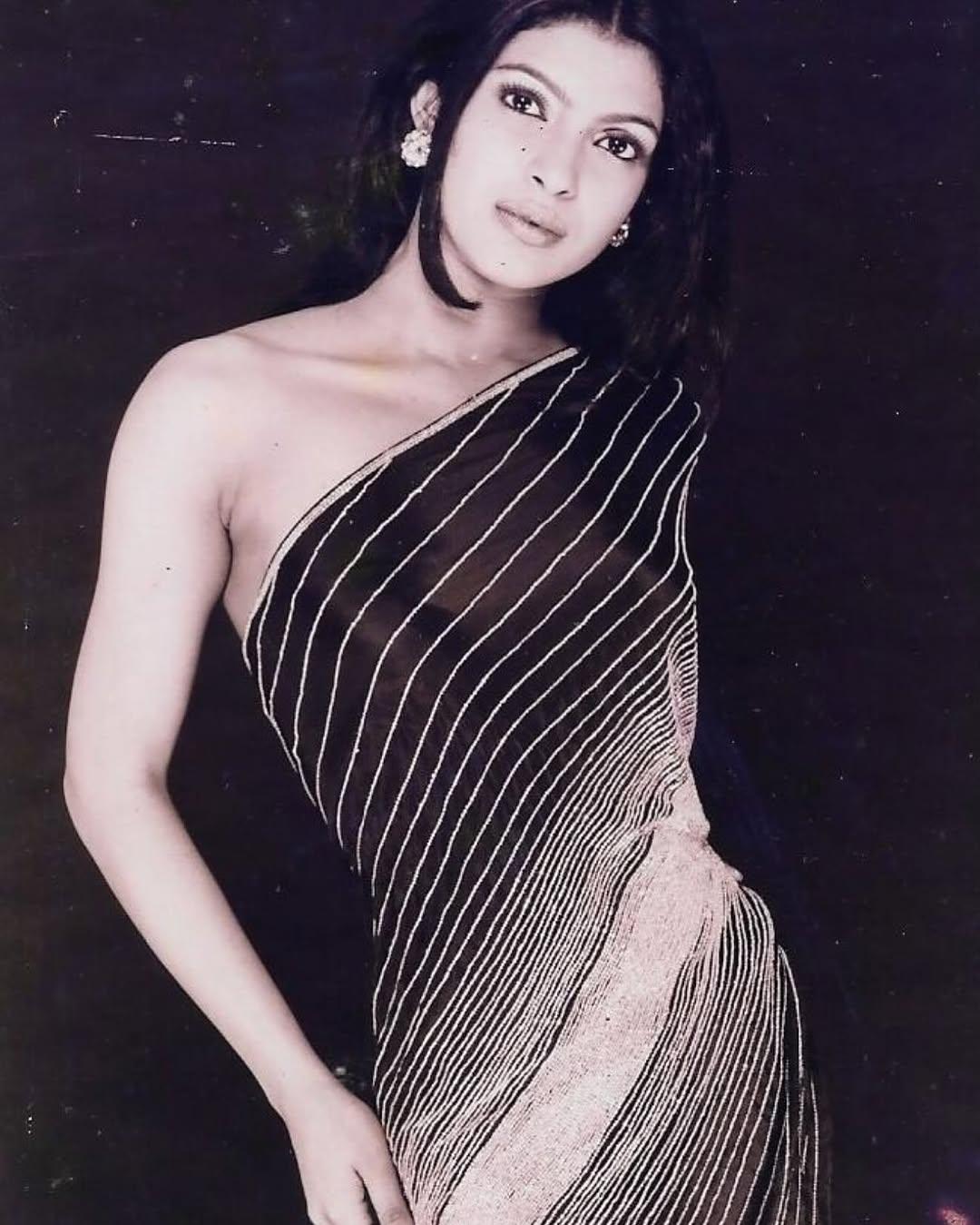 The next snap has Priyanka looking stunning in a stylish dress. The picture is of her official portrait as Miss India. The click was taken by Atul Kasbekar
