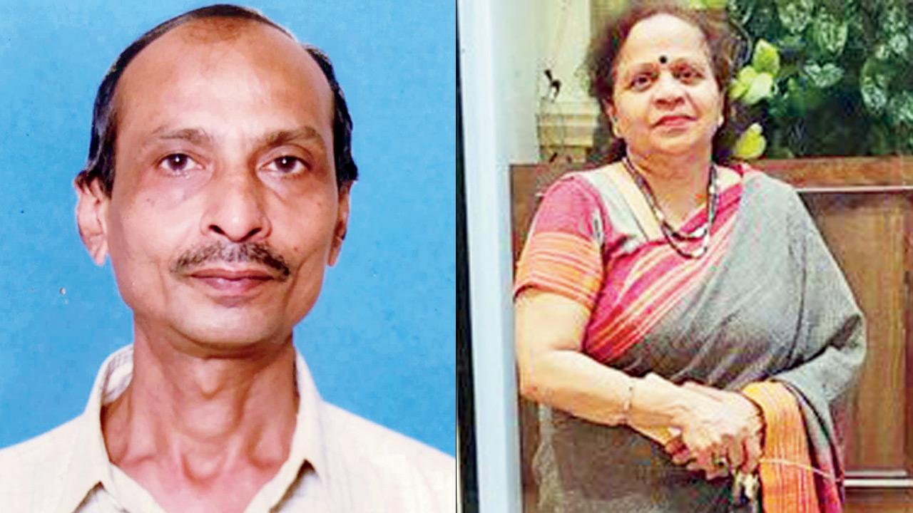Rajeshkumar Pandya, (right) teacher, Arundhati Chavan, president of PTA United Forum