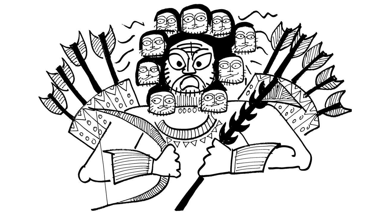 Insulting Ravan, Bollywood style