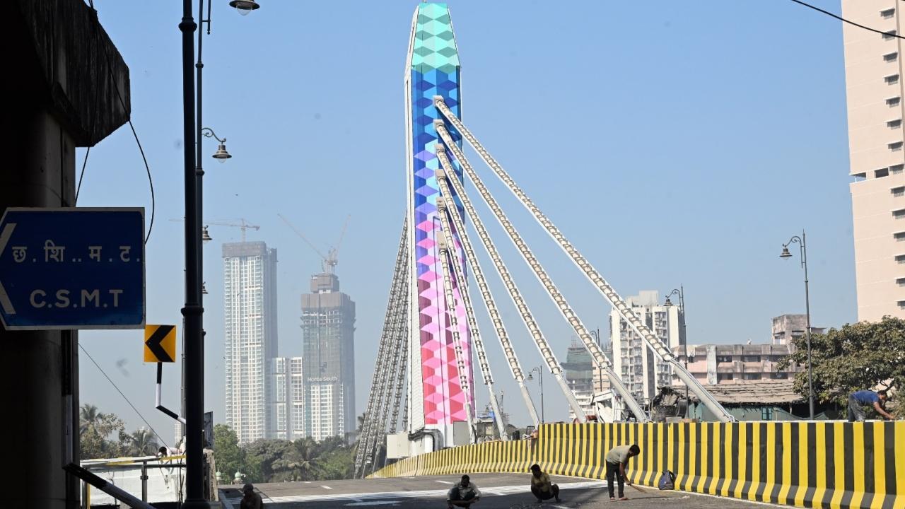The construction work of this cable-stayed bridge was started on Valentine’s Day 2022 and has been completed in two years