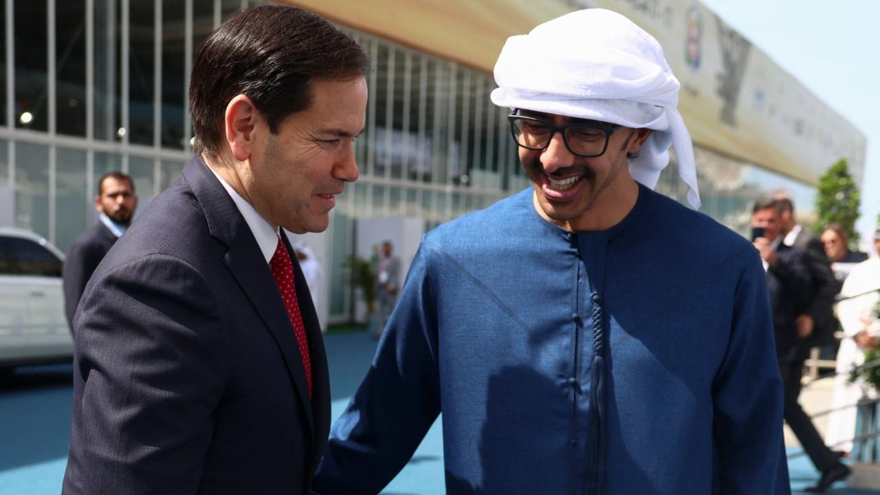 Rubio's talk with Sheikh Mohammed bin Zayed Al Nahyan, also the ruler of Abu Dhabi, comes as the US also tries to continue a shaky ceasefire in the Gaza Strip between Israel and the militant Hamas group