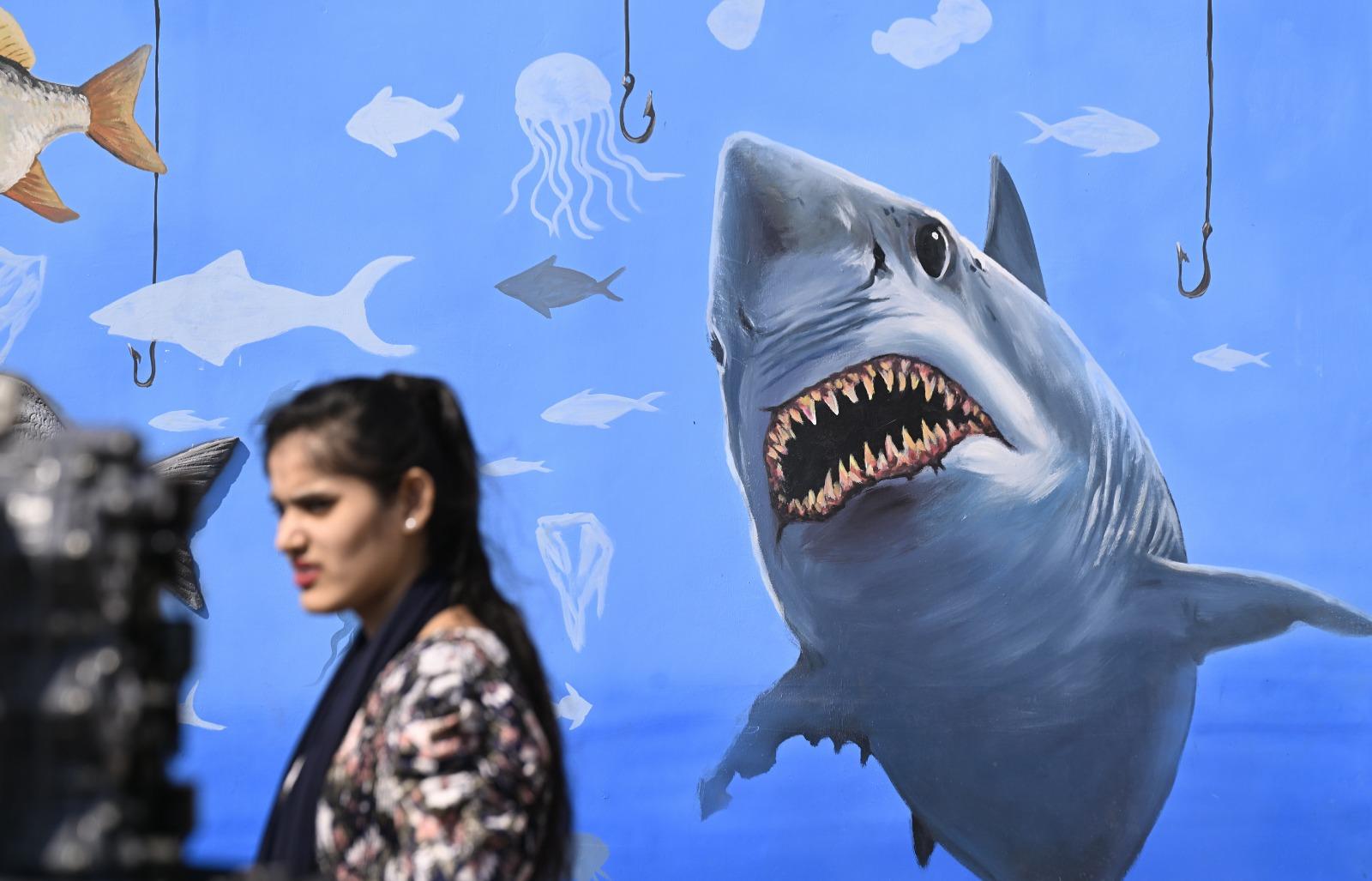 Environmental Message: The artwork highlights the importance of protecting marine ecosystems and reducing pollution.