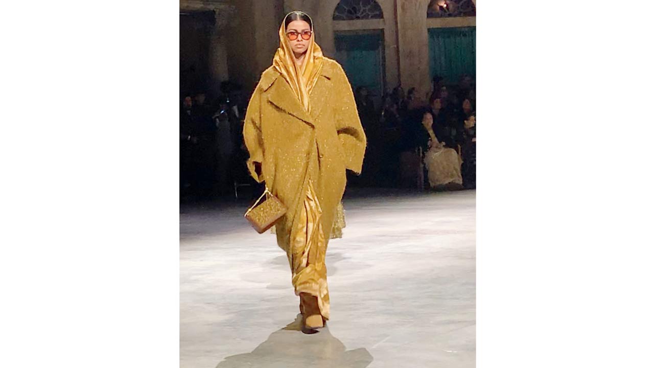 “One of my favourite moments in Bengali fashion came from a Satyajit Ray film, Kanchenjungha, where a woman wears a saree with a coat over it. I later recreated that look on Sridevi in English Vinglish, and it reappeared in my show,” says Mukherjee. 