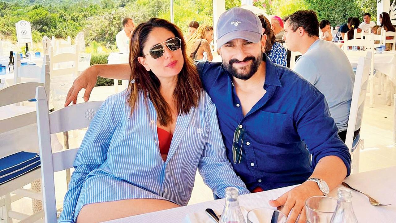 (From left) Kareena Kapoor Khan and Saif Ali Khan