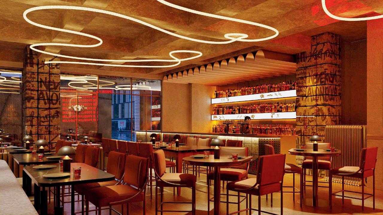 Interiors of the new Andheri outlet
