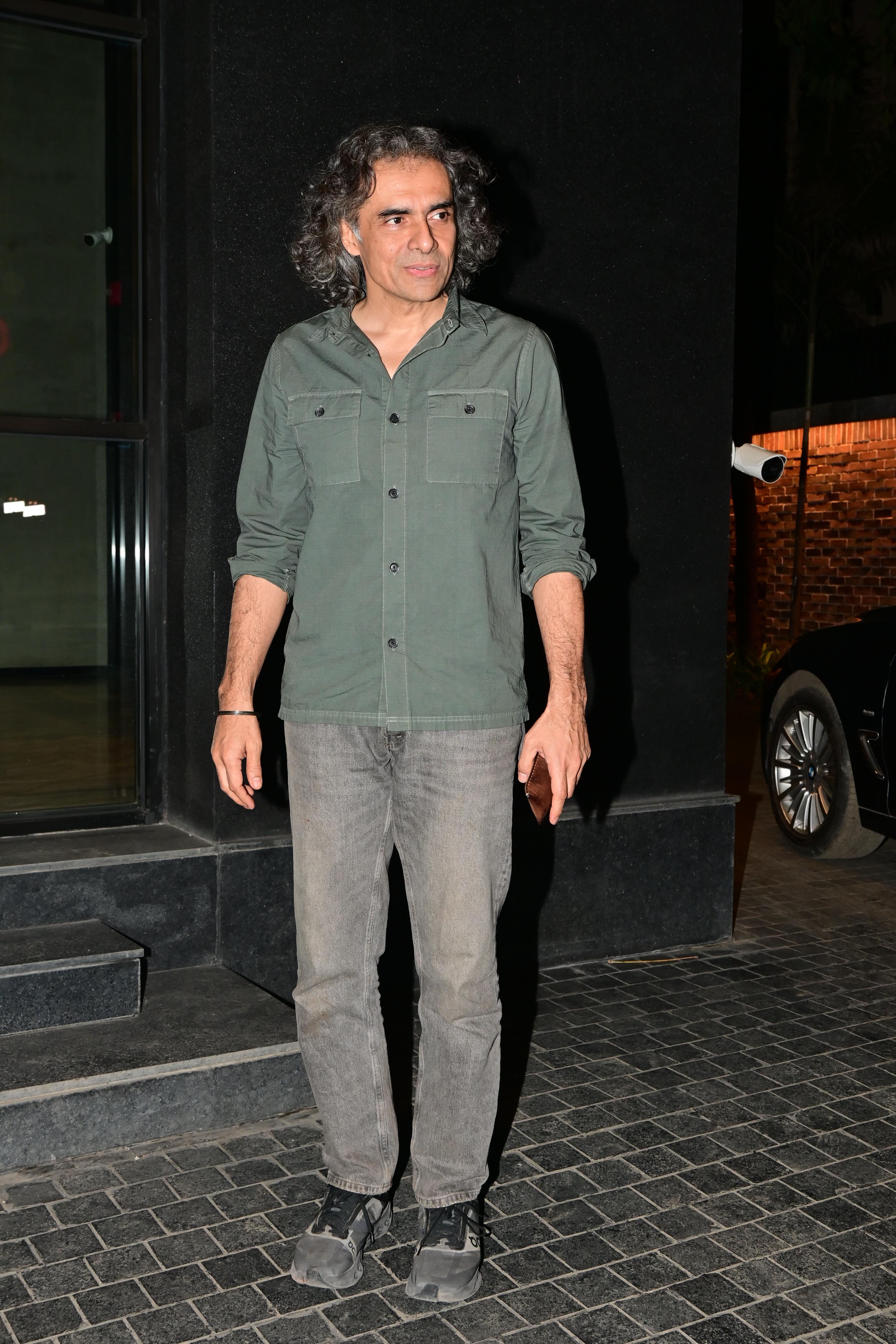 Imtiaz Ali was snapped last night outside Light Box Studios