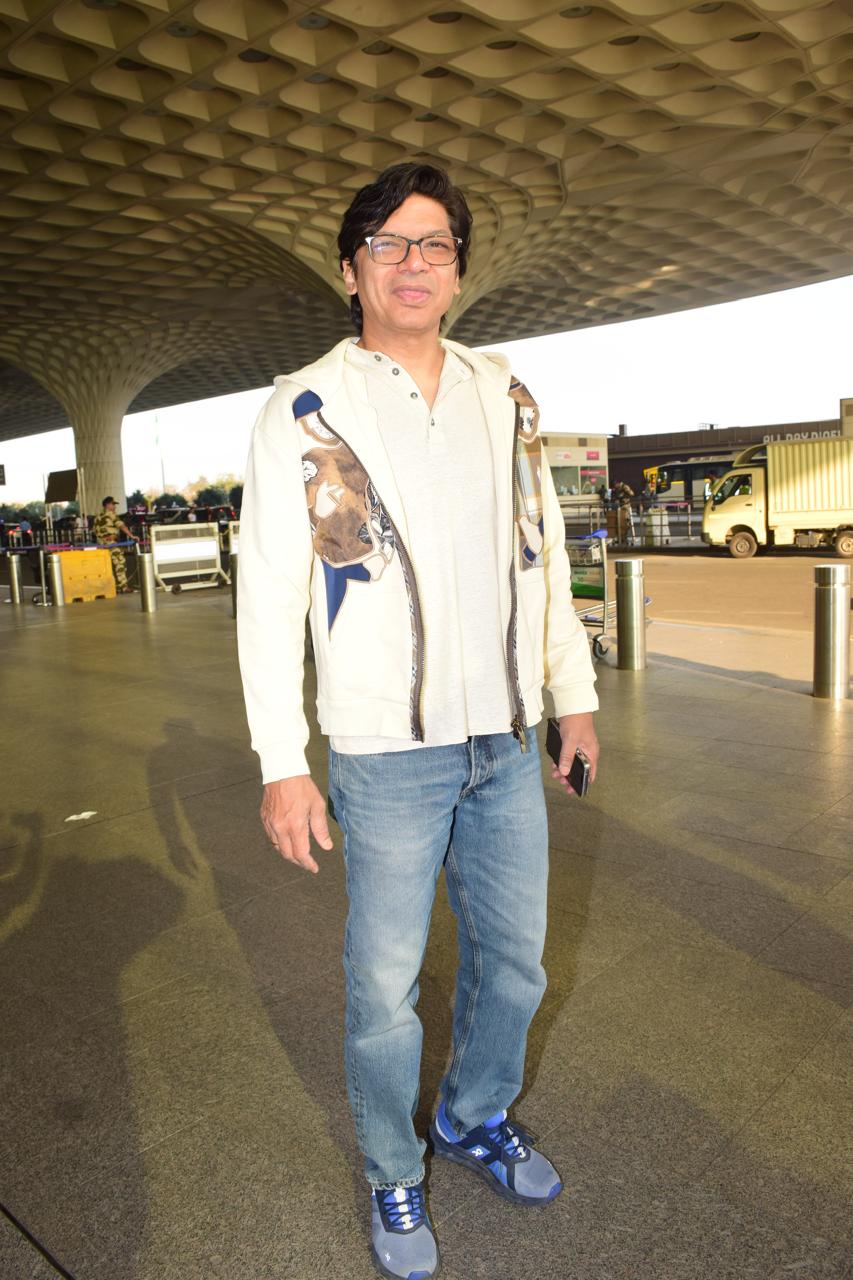 Shaan was snapped at Mumbai airport