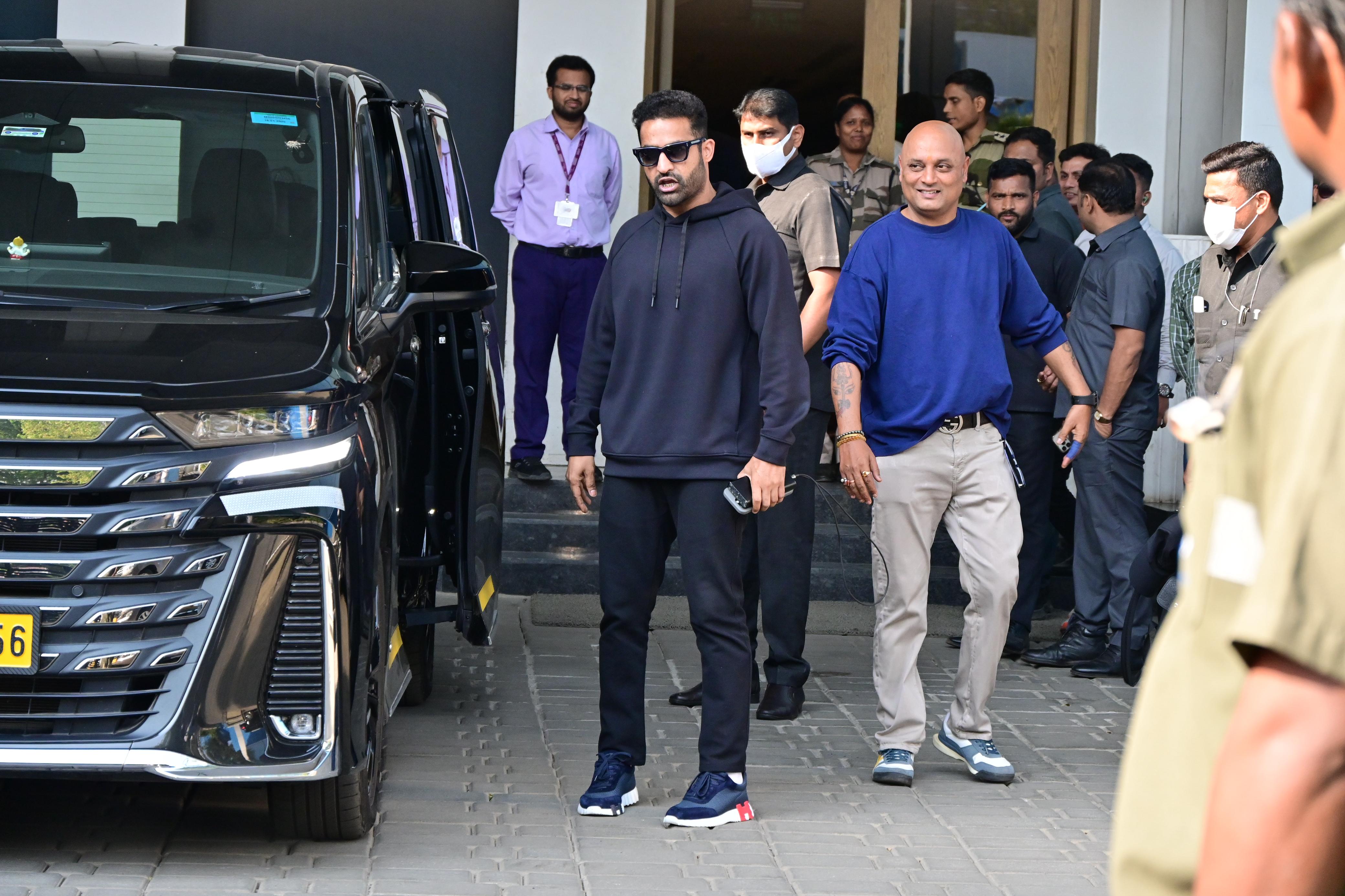 Jr NTR was seen at Kalina Airport as he landed in Mumbai