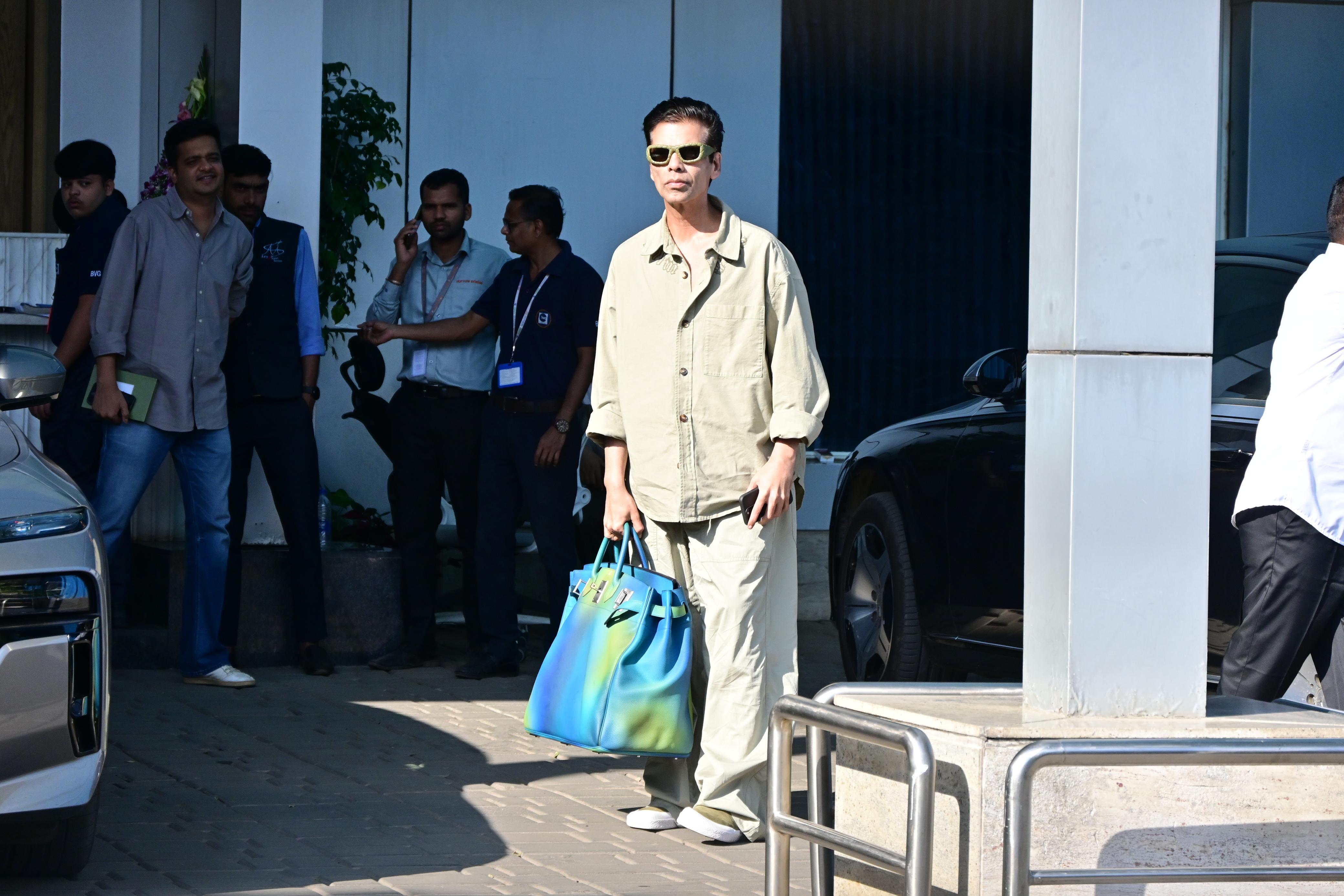 Karan Johar looked stylish, and his airport outfit is sure to inspire