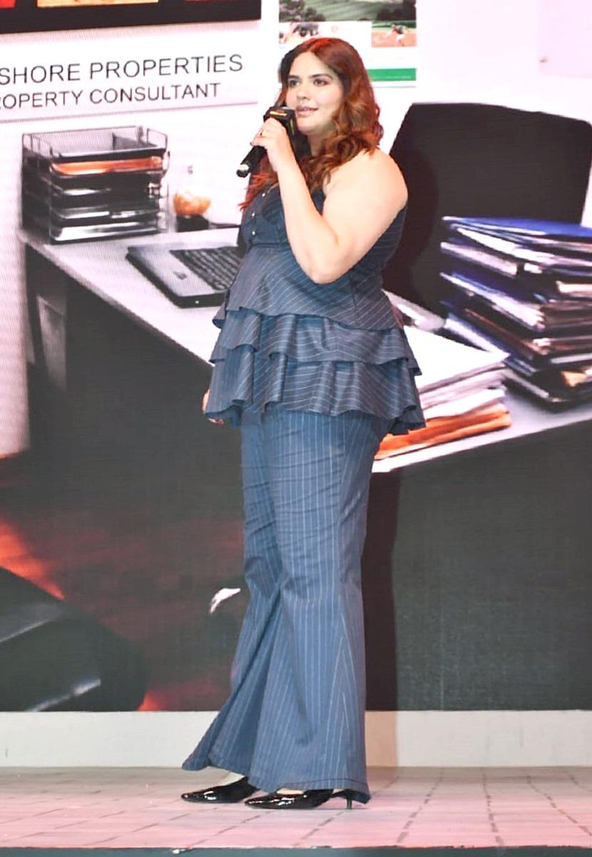 Anjali Anand was also snapped at the trailer launch event in the city