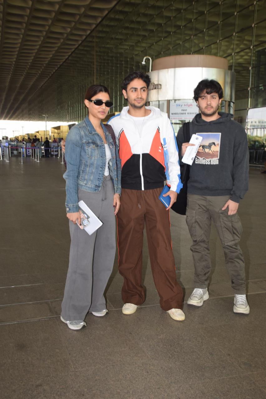 Alizeh Agnihotri, Arhaan Khan, and other family members of Salman Khan were clicked at Mumbai airport