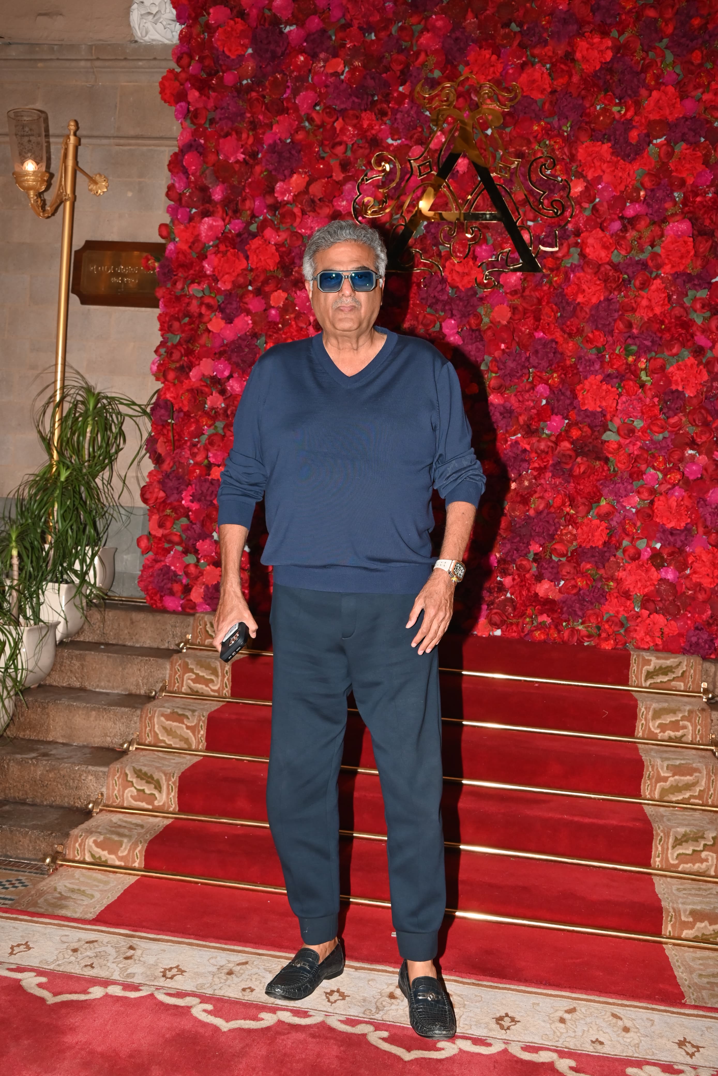 Boney Kapoor was dressed casually as he attended the ceremony