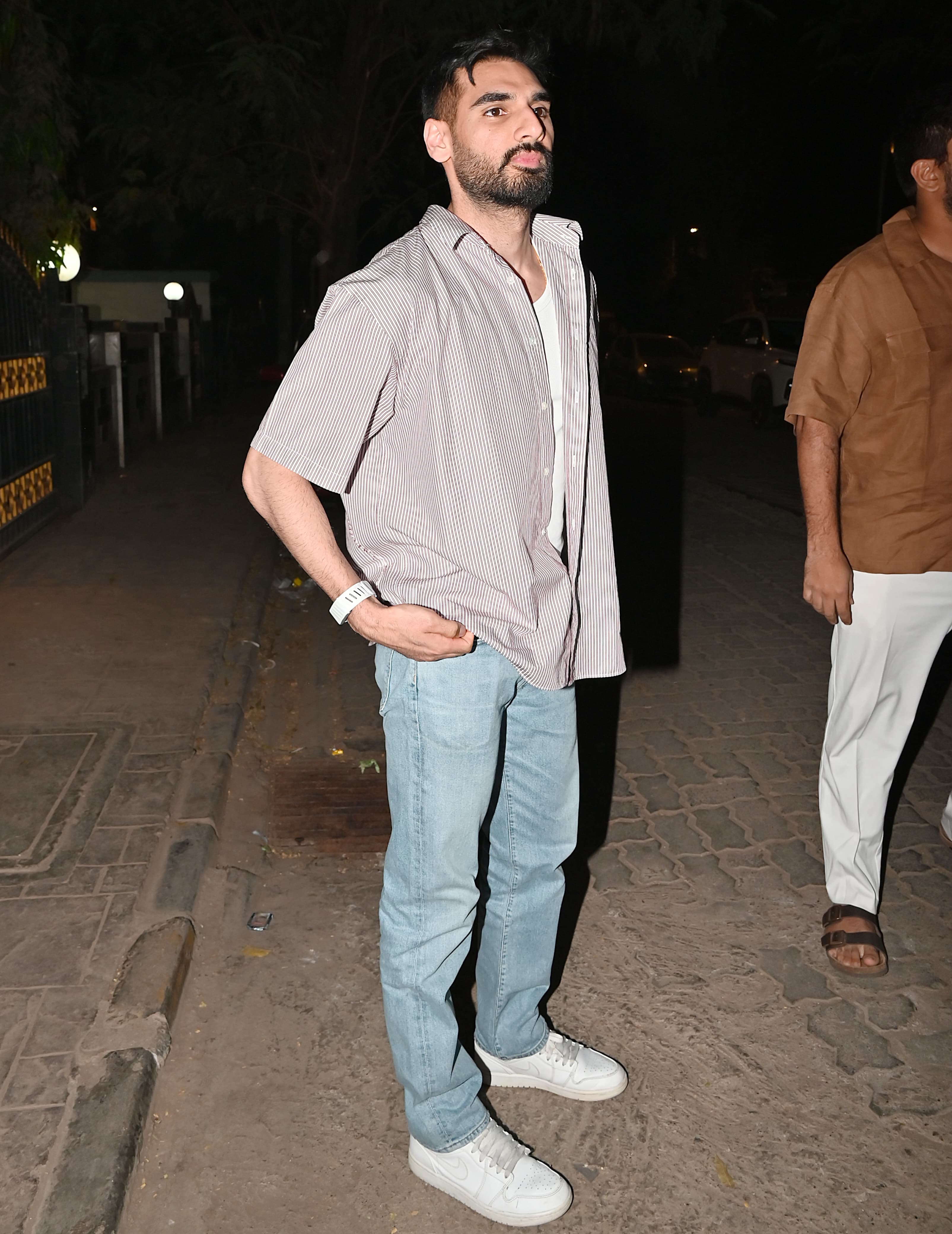 Ahan Shetty was snapped while he was out and about in the city
