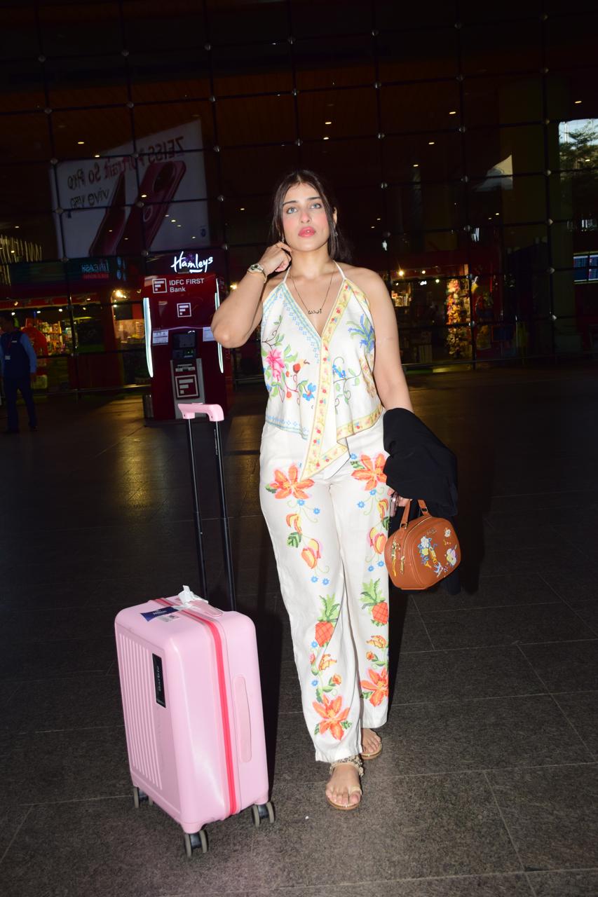 Bigg Boss 18 contestant Edin Rose was snapped at Mumbai airport