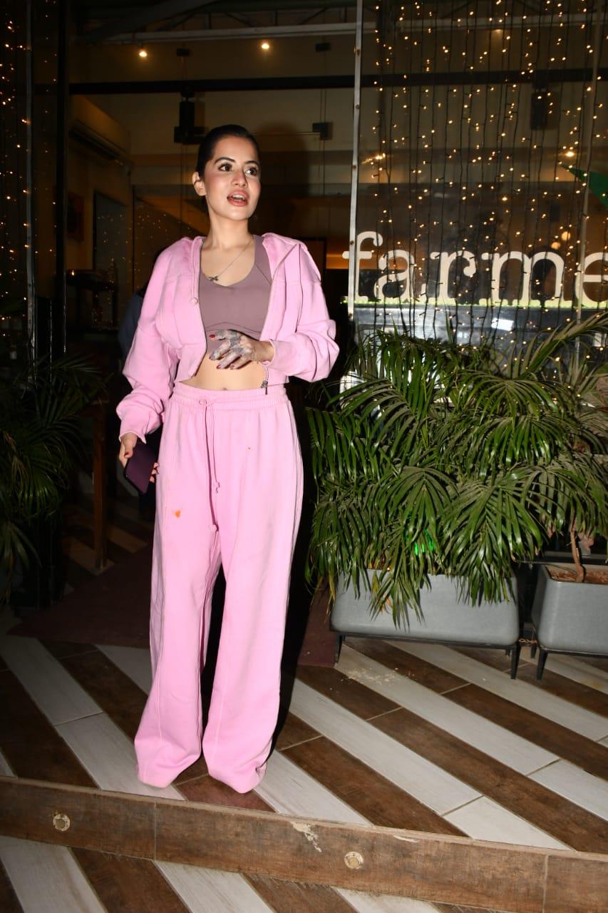 Urfi Javed was snapped as she went out for dinner at Farmer's Cafe