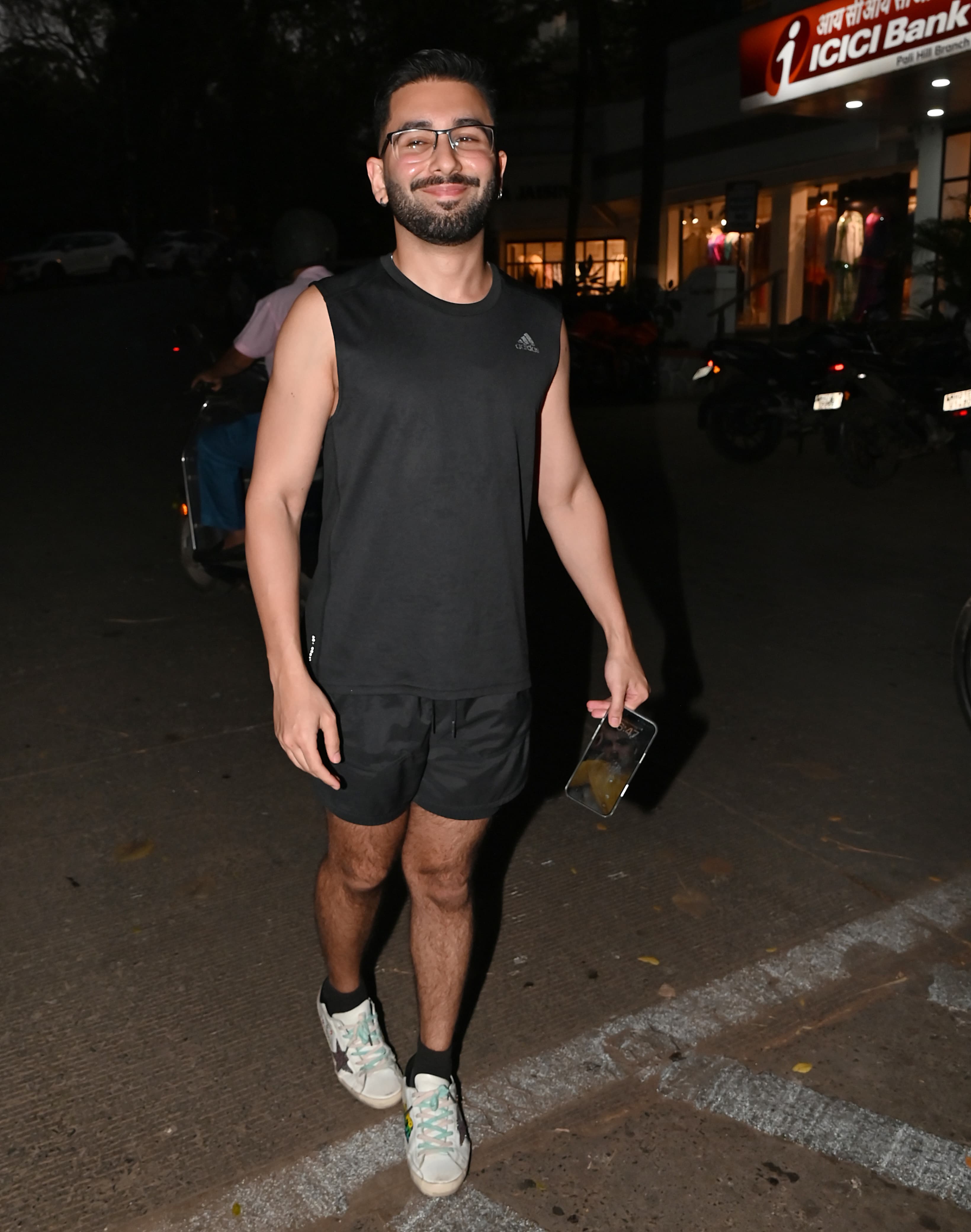 Social media influencer Orry was snapped as he went out and about in the city