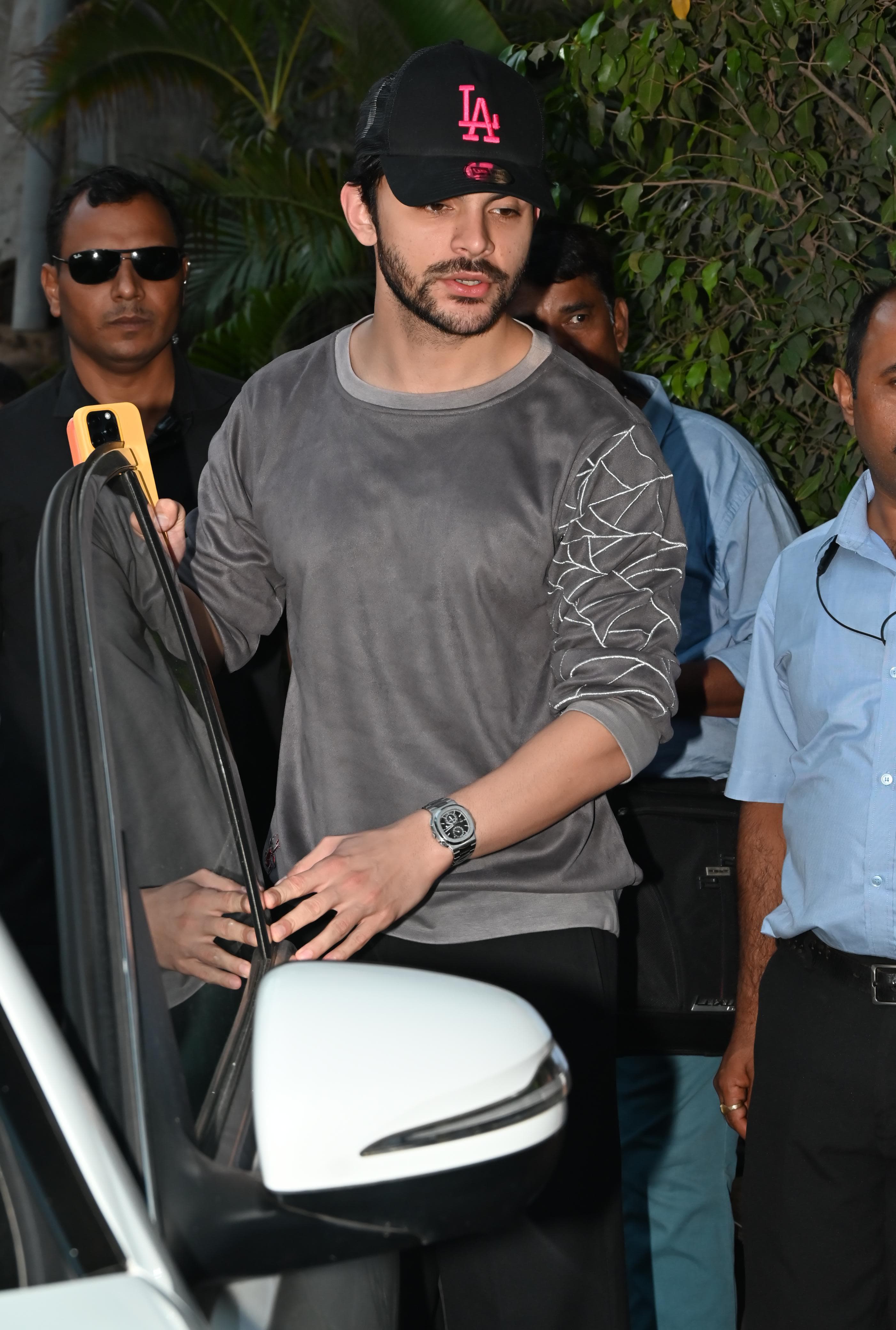 Veer Pahariya was snapped as he went out and about in the city. Veer looked smart in a grey T-shirt and black jeans