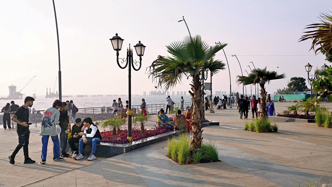The golden hour date
Sure, Marine Drive is iconic, but Bandra now has its own promenade that’s just as pretty, with the same iconic views of the Sea Link. Head to Bandra Fort, which recently opened after an extensive two-year makeover, for a romantic sunset date by the sea. Take a stroll along the promenade and feast your eyes on the beautiful garden. Also check out the historic fort itself. Just keep in mind that the gardens are only open between 6 and 10 am, and 4 and 6 pm, and time your date accordingly. (Pic: Ashish Raje)
Read More: Valentine's Day 2025: Love don’t cost a thing
 