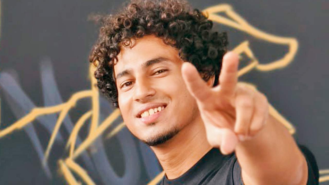 Raj Pathare aka Mooz, graffiti artiste, Navi Mumbai