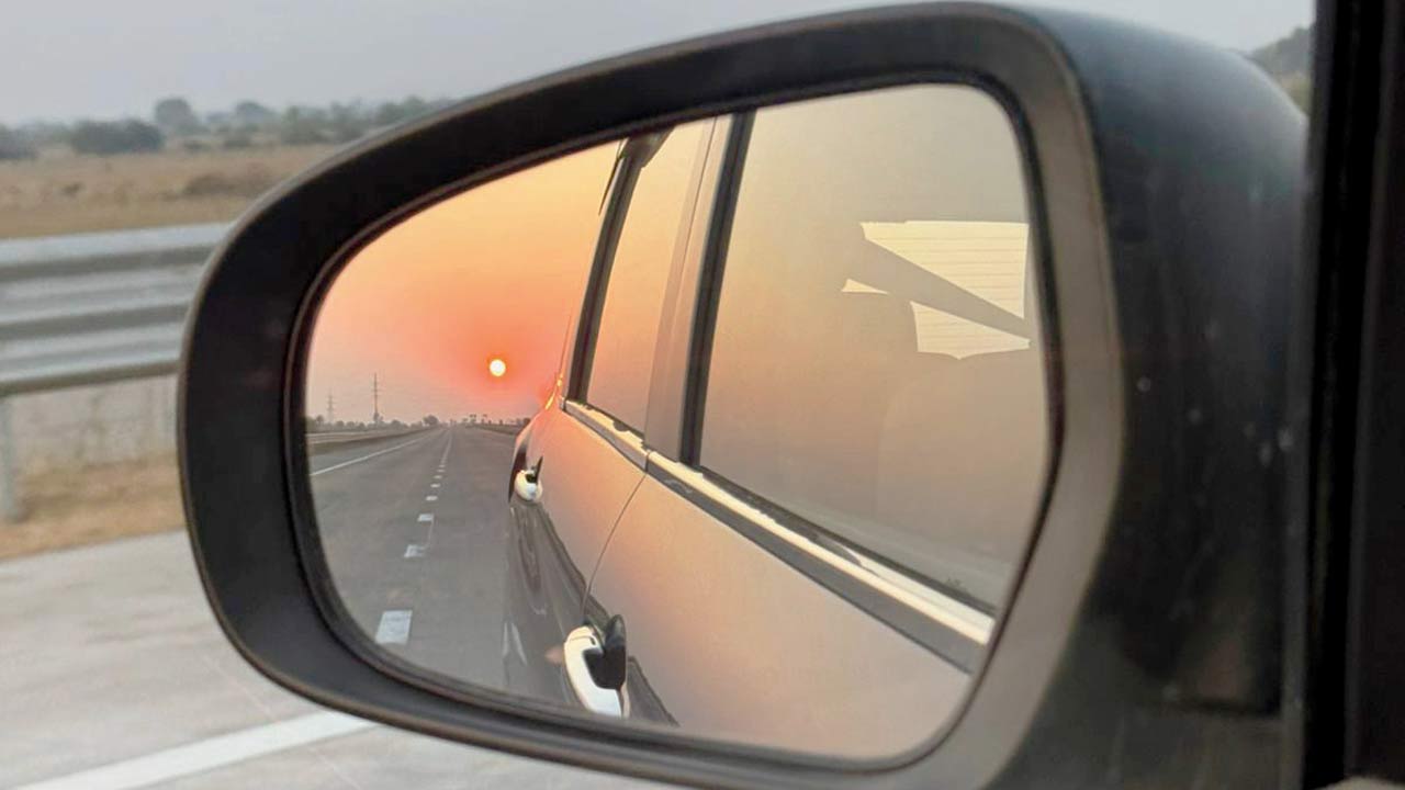 The duo passed through Nagpur and Pench, which was especially scenic because they saw elephants, a cheetah, and even a leopard crossing the road right in front of their car