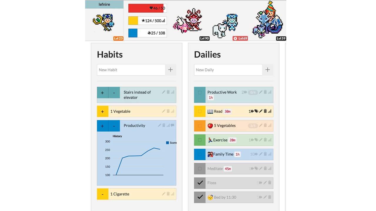 Habitica is popular for its retro RPG elements and has been effective for those with Attention-deficit/hyperactivity disorder