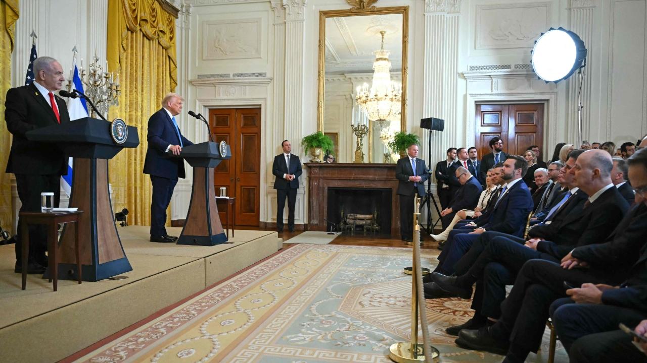 Trump made these remarks on Tuesday during a joint press conference in the White House with visiting Israeli Prime Minister Benjamin Netanyahu standing beside him