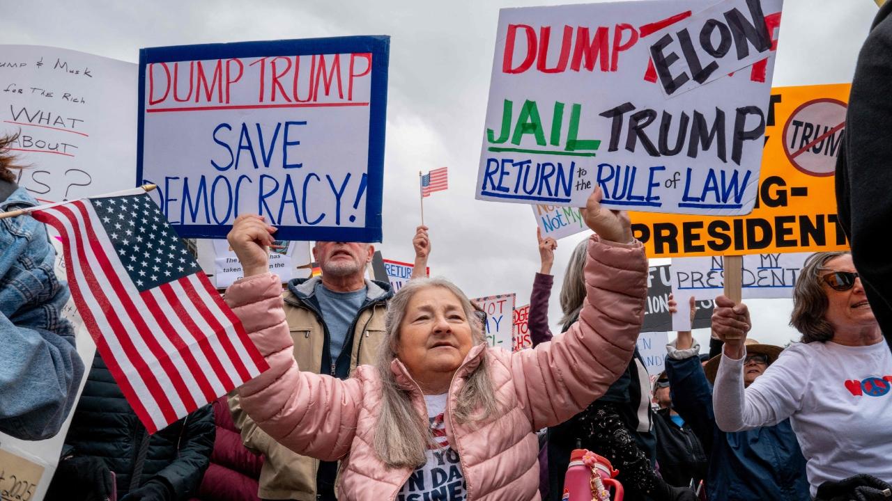 Organisers of Monday's protests, which were focused on state capitals and major cities including Washington, DC; Orlando, Florida; and Seattle, said they were targeting 