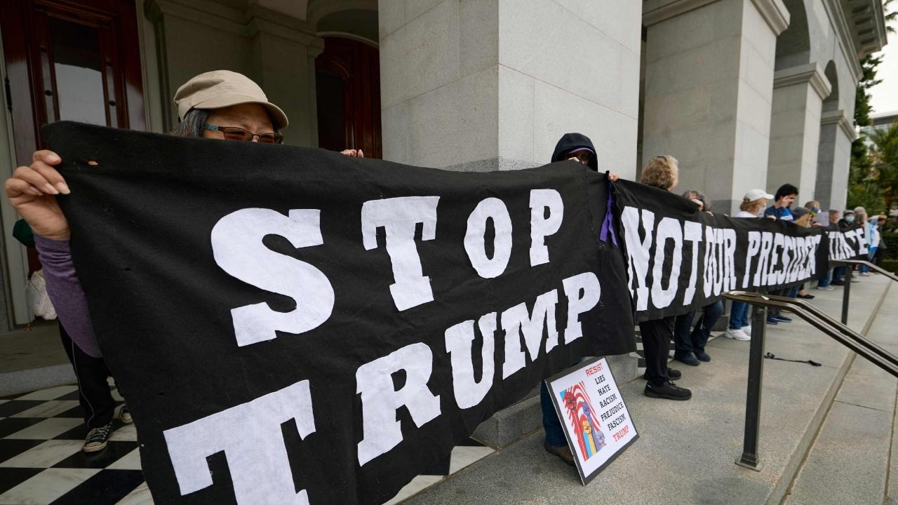 In Florida and California, local media outlets reported on hundreds of protesters carrying out 