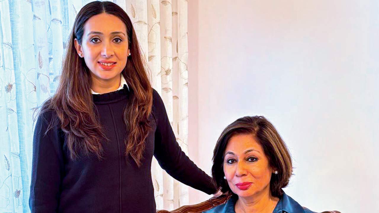 (From left) Keerat Brar Jawandha and her mother Parveen Brar