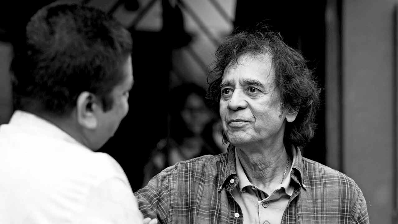 The Ustad in conversation before the last Memorial Concert in 2024. PICS COURTESY/PRITHVI THEATRE