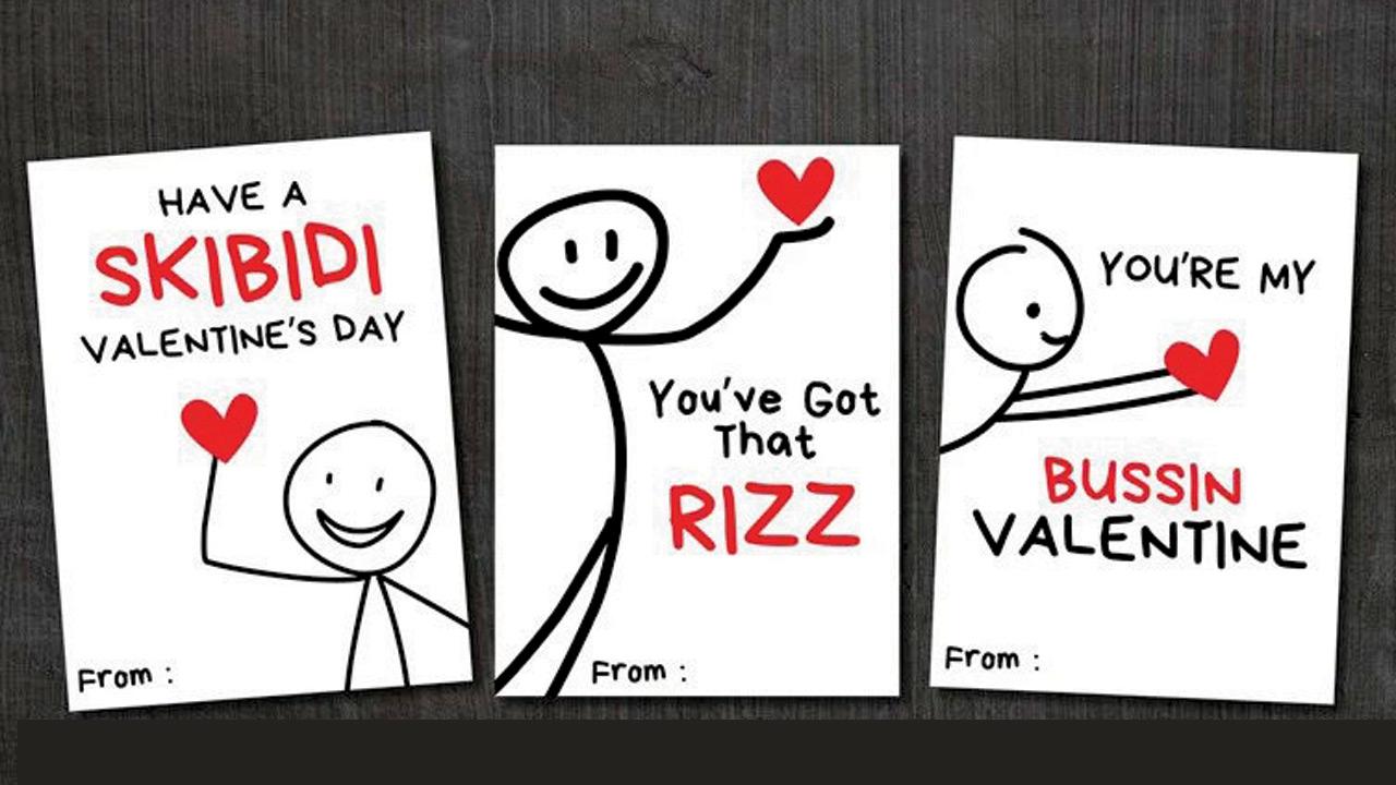 The Slang Kids Valentine’s Day Cards are packed with popular Gen Z terms
