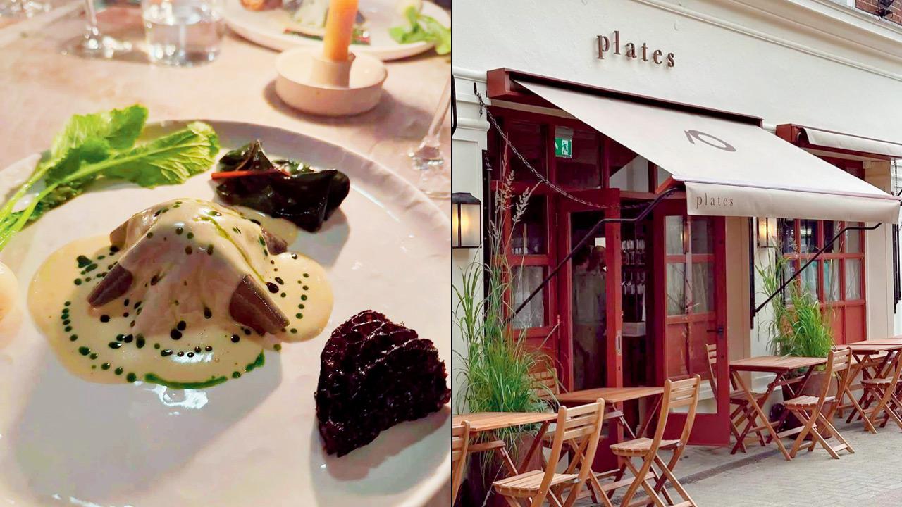 A vegan meal at the (right) Michelin star-winning vegan restaurant in London. PICS COURTESY/INSTAGRAM