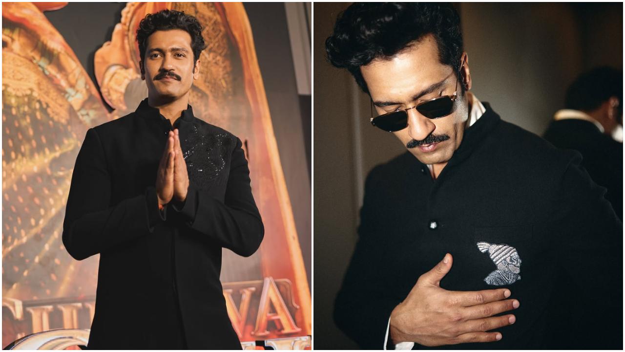 As Rashmika turned heads, Vicky pulled off a traditional look in a kurta pyjama that made him look like a king even off the screen.