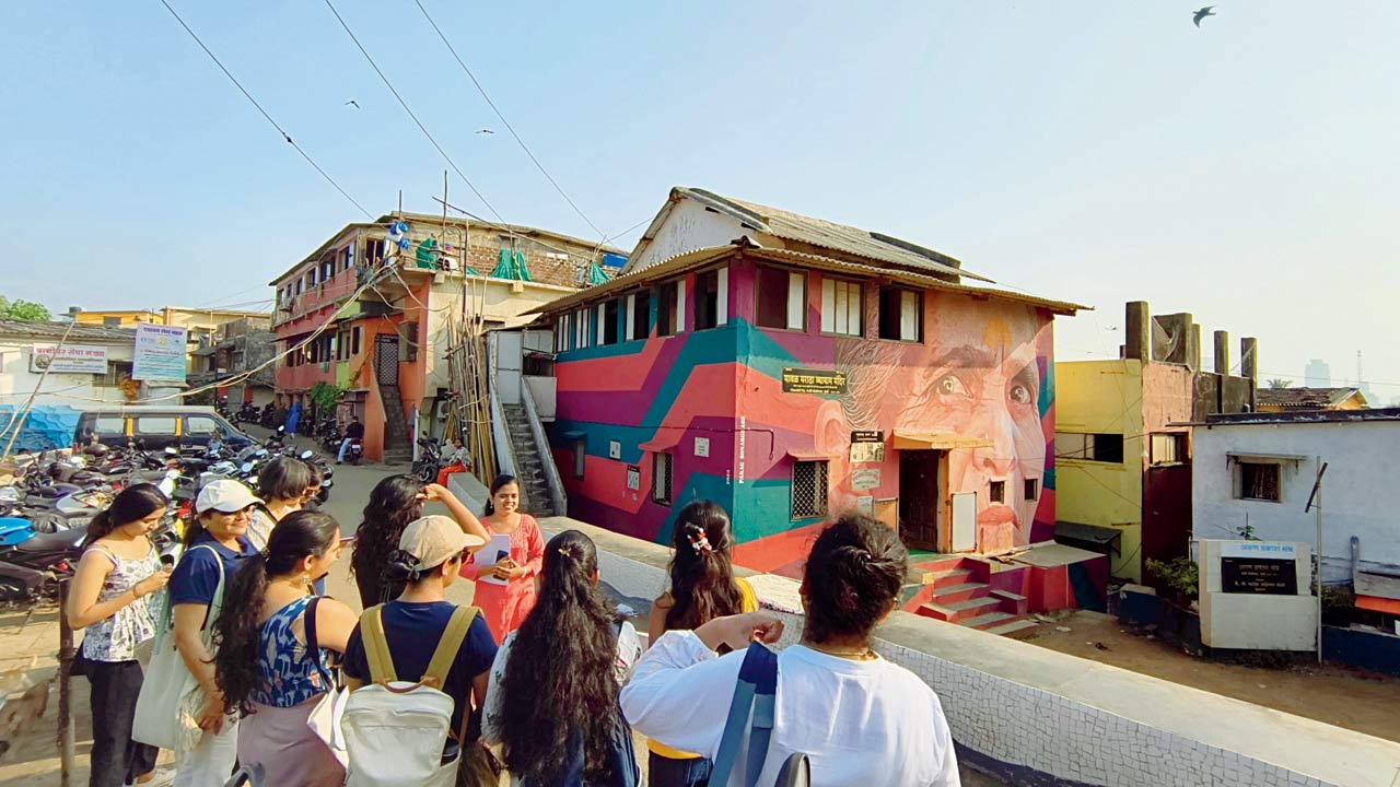 The RPG Foundation and The Heritage Project conduct tours through Worli Koliwada, an 800-year-old urban village where they undertook a conservation and beautification project. Pic Courtesy/RPG Foundation