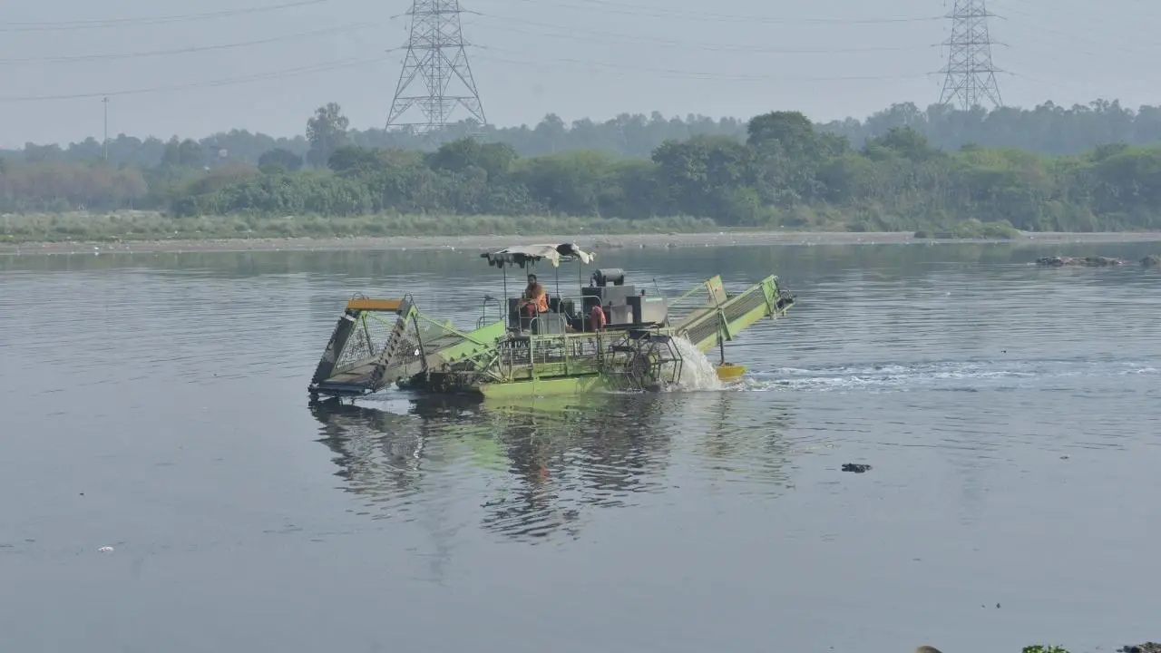The entire 57-km stretch of the Yamuna in Delhi, from Haryana where it enters the city to the Uttar Pradesh border where it exits, will be cleaned, the officials said. Pics/Pallav Paliwal