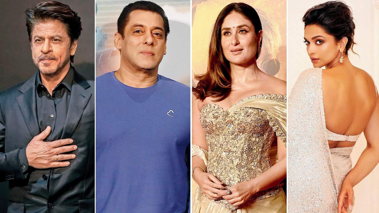 Shah Rukh Khan, Salman Khan, Kareena Kapoor Khan and Deepika Padukone