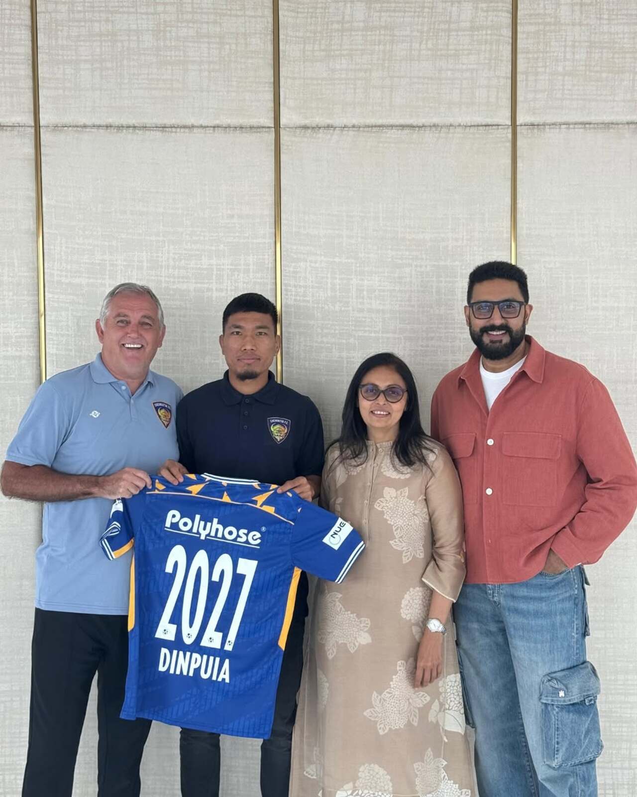 Abhishek's passion for football is evident in his frequent presence at the team's matches, and he has often spoken about how Indian football has immense potential
