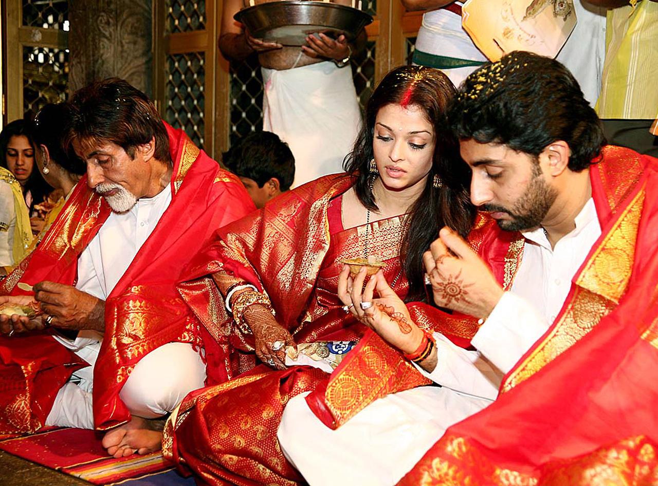 Abhishek and Aishwarya Rai Bachchan married on April 20, 2007, in an intimate wedding ceremony at one of Amitabh Bachchan's bungalows- Prateeksha.