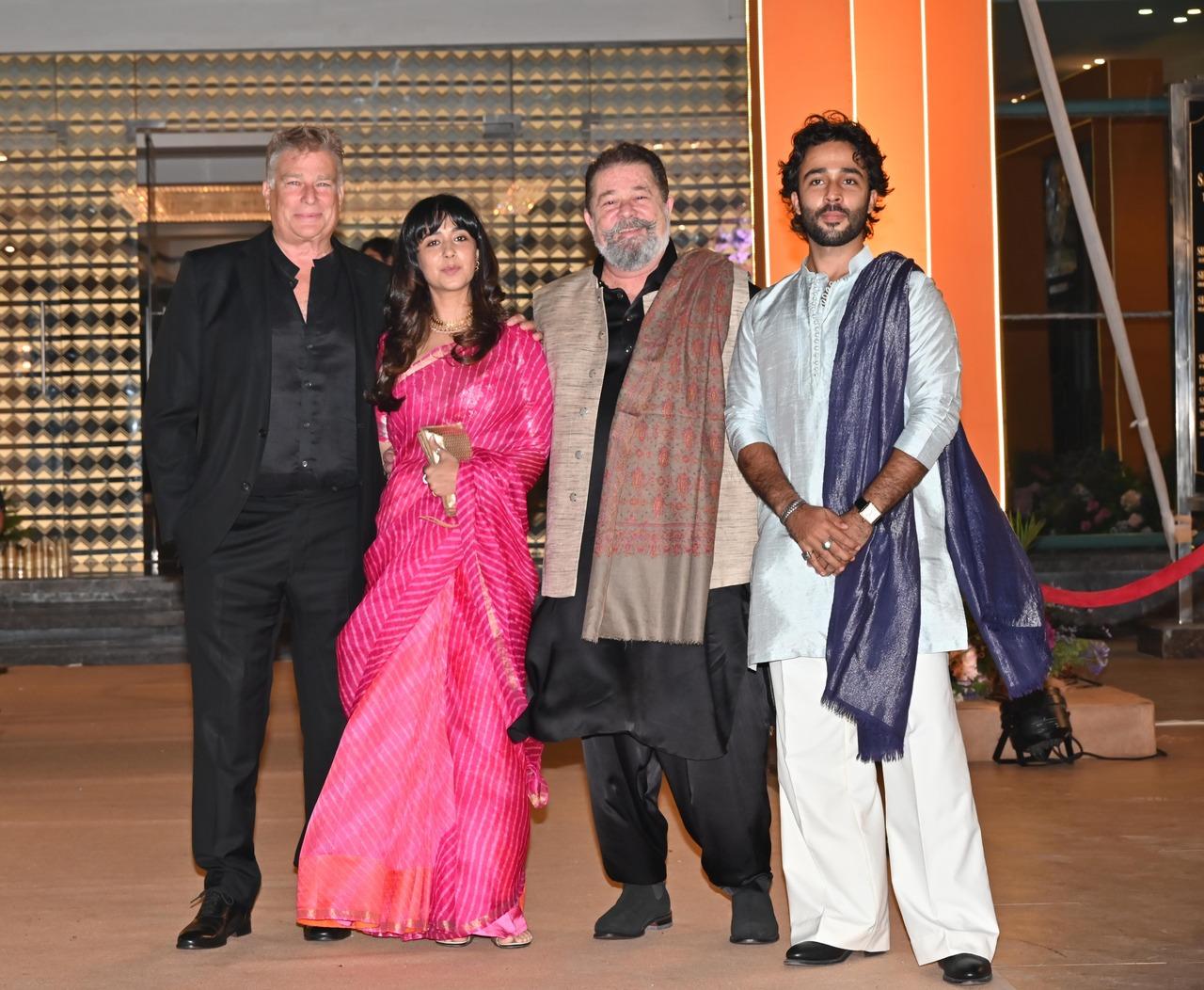 Zahan Kapoor, who captivated with his performance in the Black Warrant series was seen with his family at the event. 