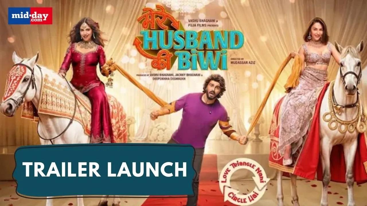 Mere Husband Ki Biwi Trailer Launch: Arjun, Rakul, & Bhumi Spin the Love Circle