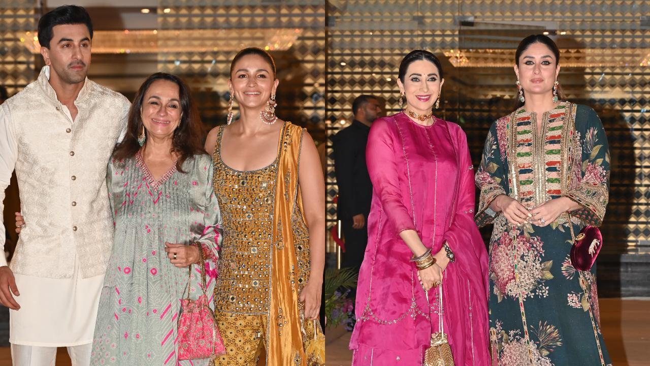 Alia Bhatt and Kareena Kapoor turn heads with their fashionable outfits at Aadar Jain-Alekha Advani’s mehendi - watch video