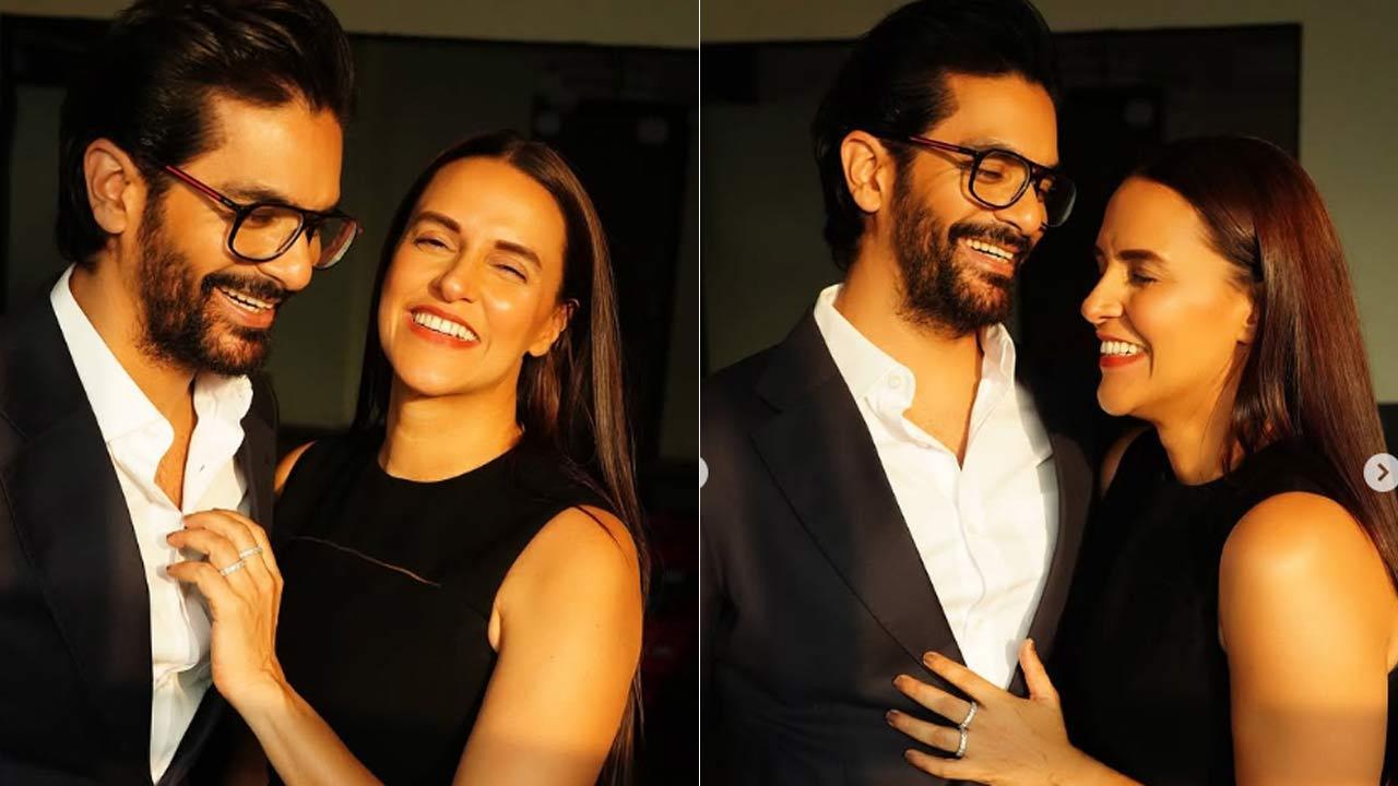 Neha Dhupia makes a promise to husband Angad Bedi on his birthday