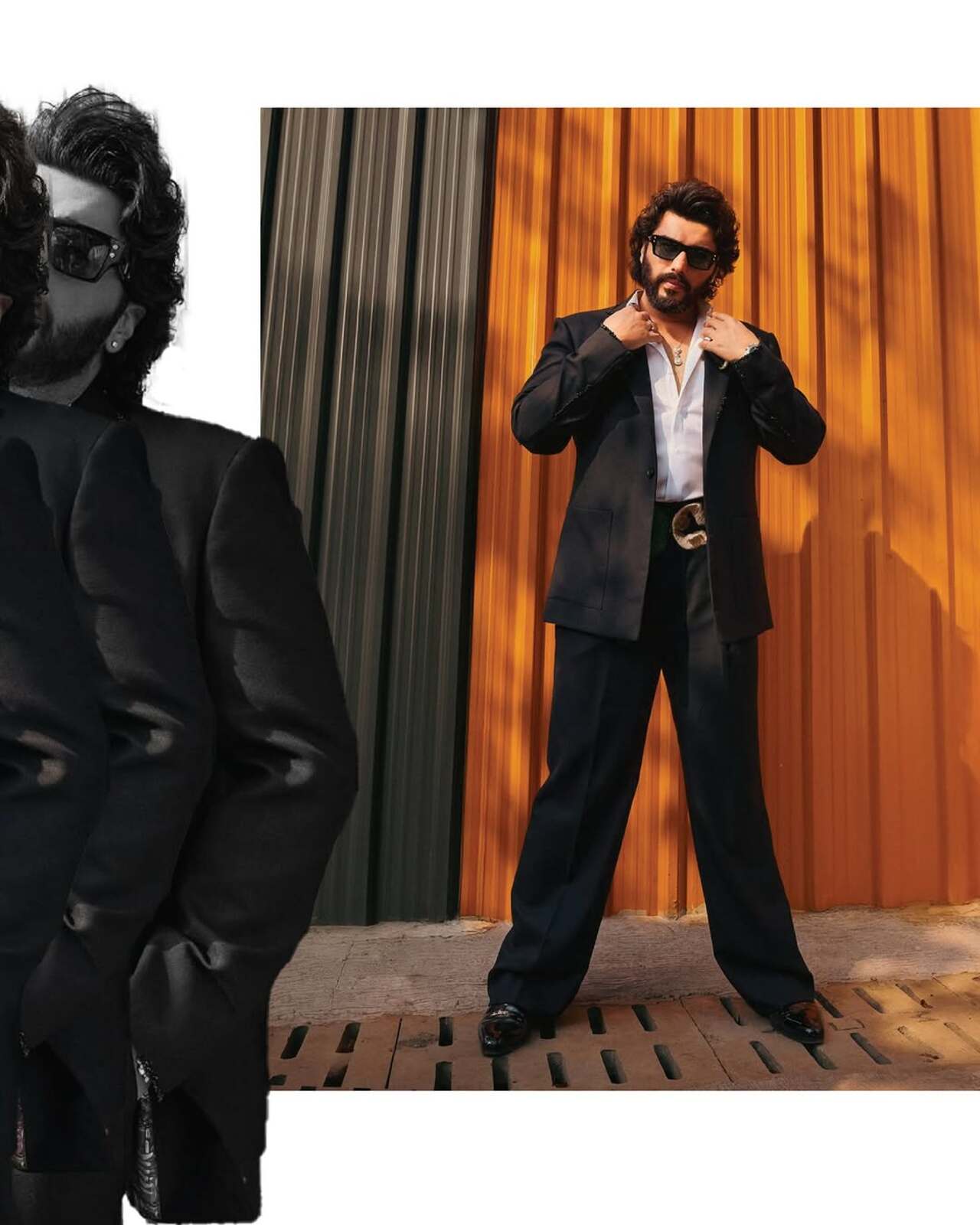 Arjun Kapoor looks classy in an all-black suit with a white shirt